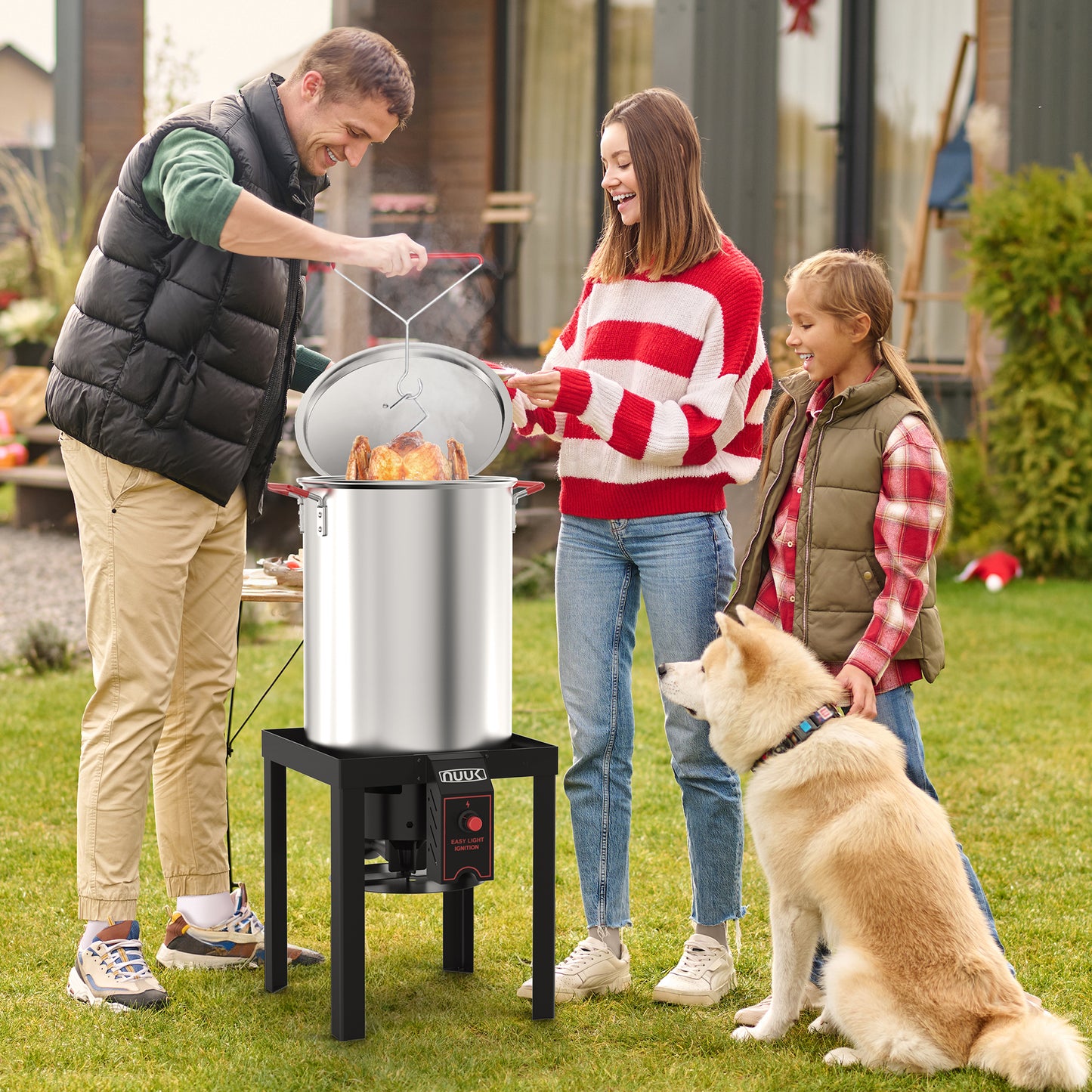 NUUK Outdoor 30QT Turkey Fryer and 10QT Fish Fryer Combo Kit