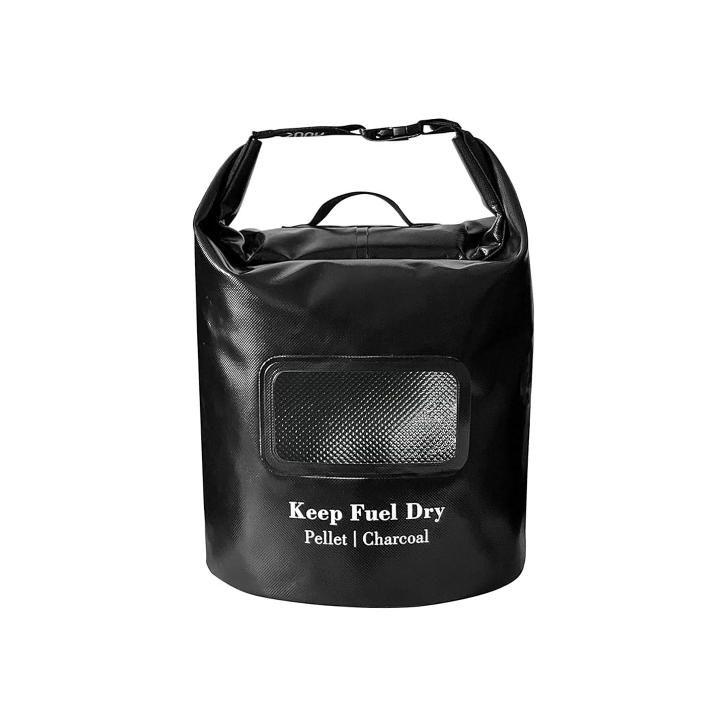 NUUK 20 LBs Pellet/Charcoal Fuel Storage Bucket, Black Color