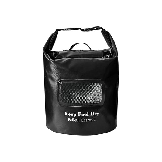 NUUK 20 LBs Pellet/Charcoal Fuel Storage Bucket, Black Color
