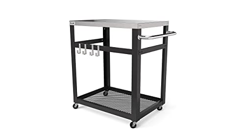 NUUK 30IN Outdoor BBQ Prep Cart- Two Levels