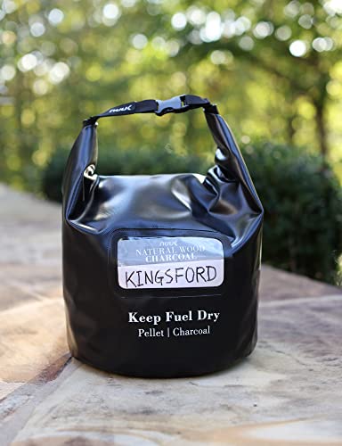 NUUK 20 LBs Pellet/Charcoal Fuel Storage Bucket, & Magnet Wood Pellet Flavor  Label Combo