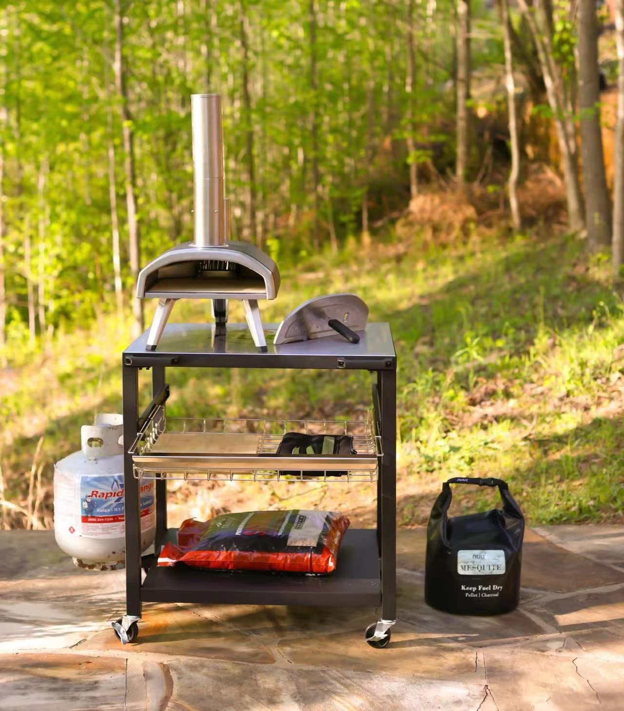 NUUK Deluxe 30IN Stainless Steel Pizza Oven Table