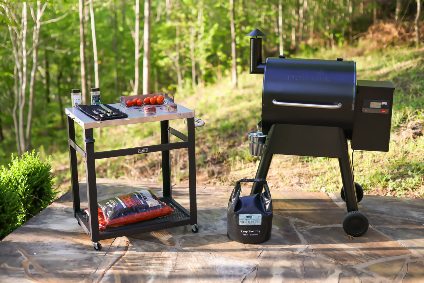 NUUK 30IN Outdoor Grill Cart with Waterproof Cover