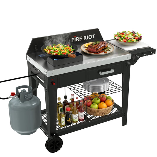 50,000 BTU Outdoor Propane Single Burner Stand, Propane Deep Turkey Fryer Burner