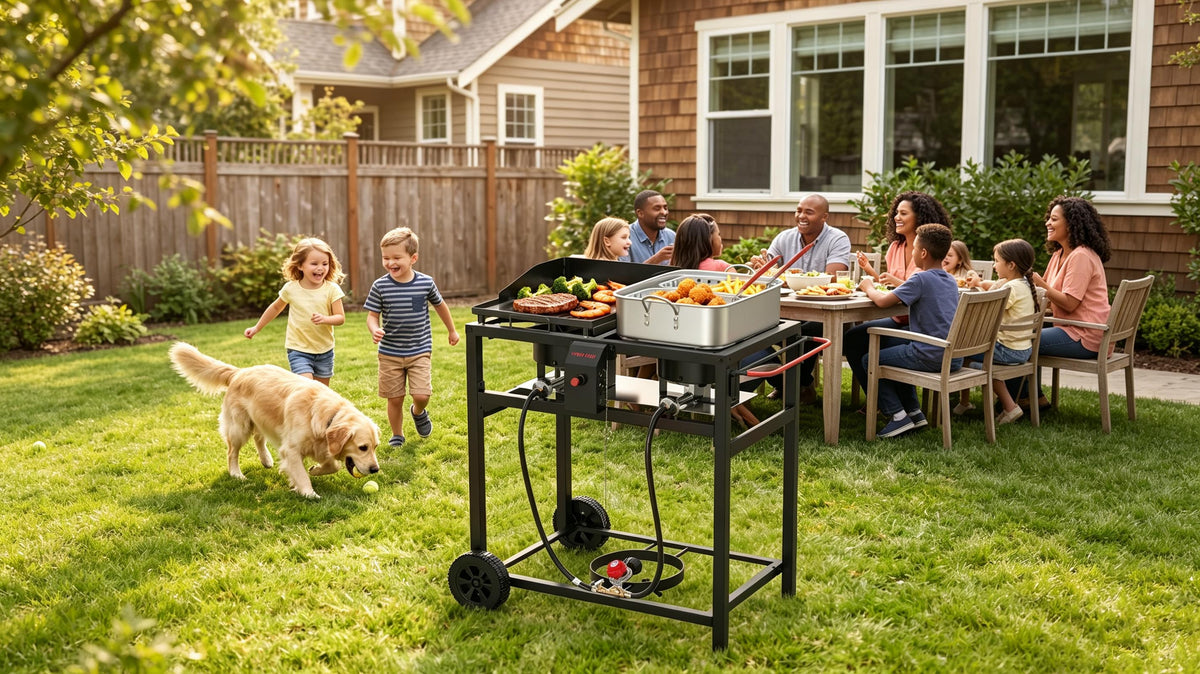 Outdoor Grill Cart