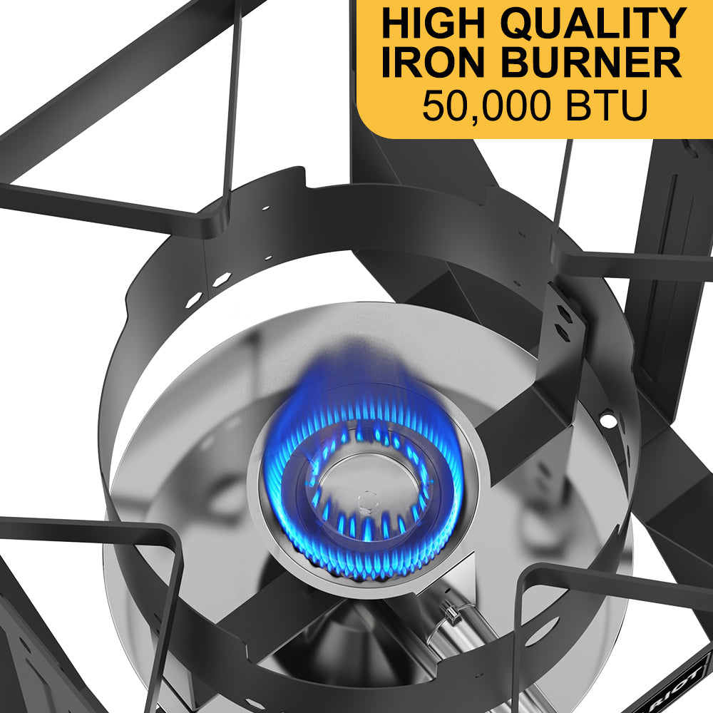 50,000 BTU Outdoor Propane Single Burner Stand, Propane Deep Turkey Fryer Burner