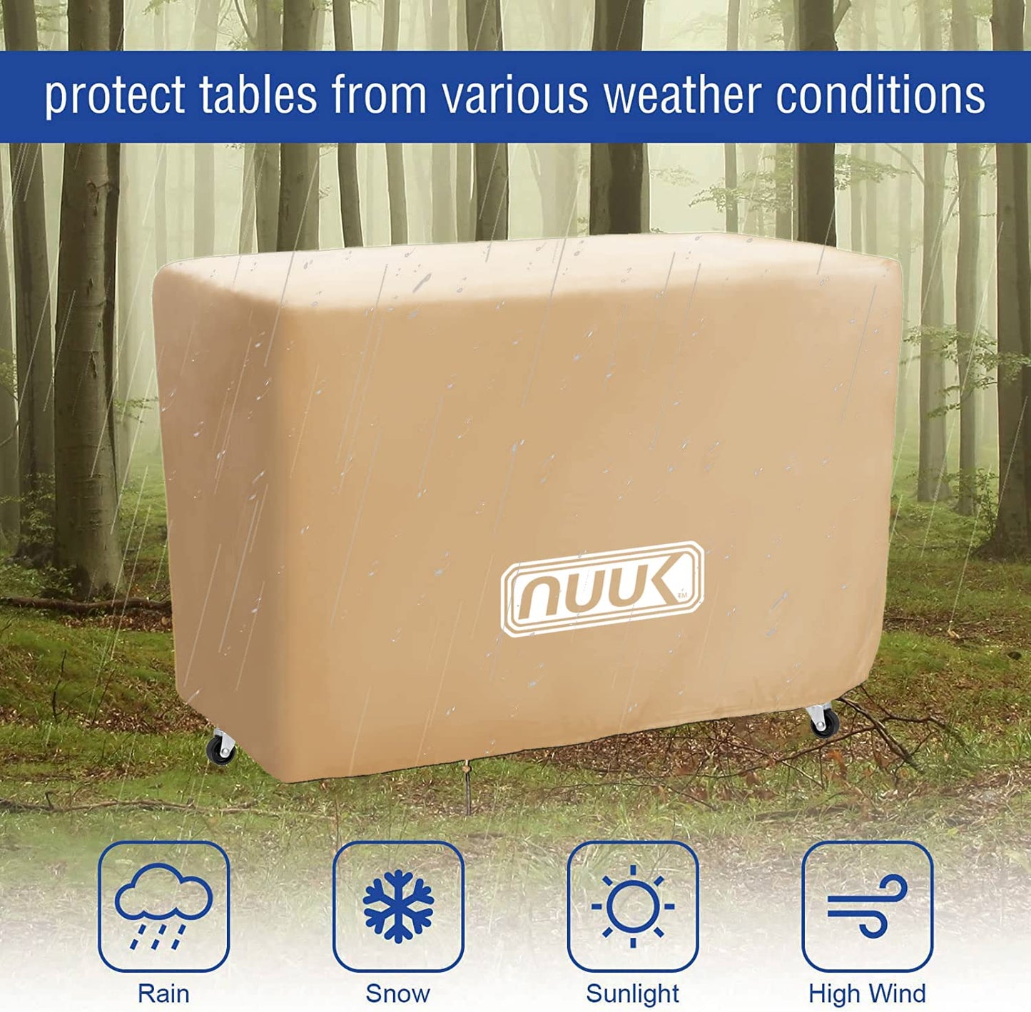 NUUK 30IN Outdoor Grill Cart with Waterproof Cover