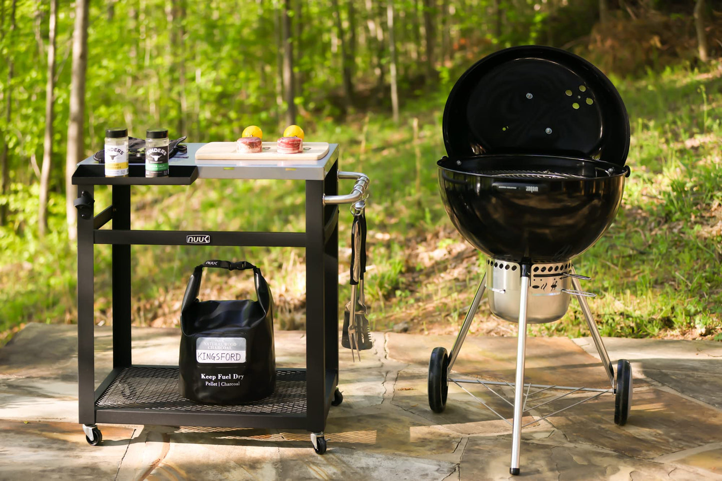NUUK 30IN Outdoor Grill Cart with Waterproof Cover